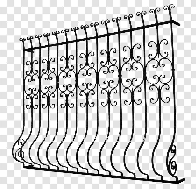 Window Wrought Iron Grille Manufacturing - Area - Grilles Transparent PNG