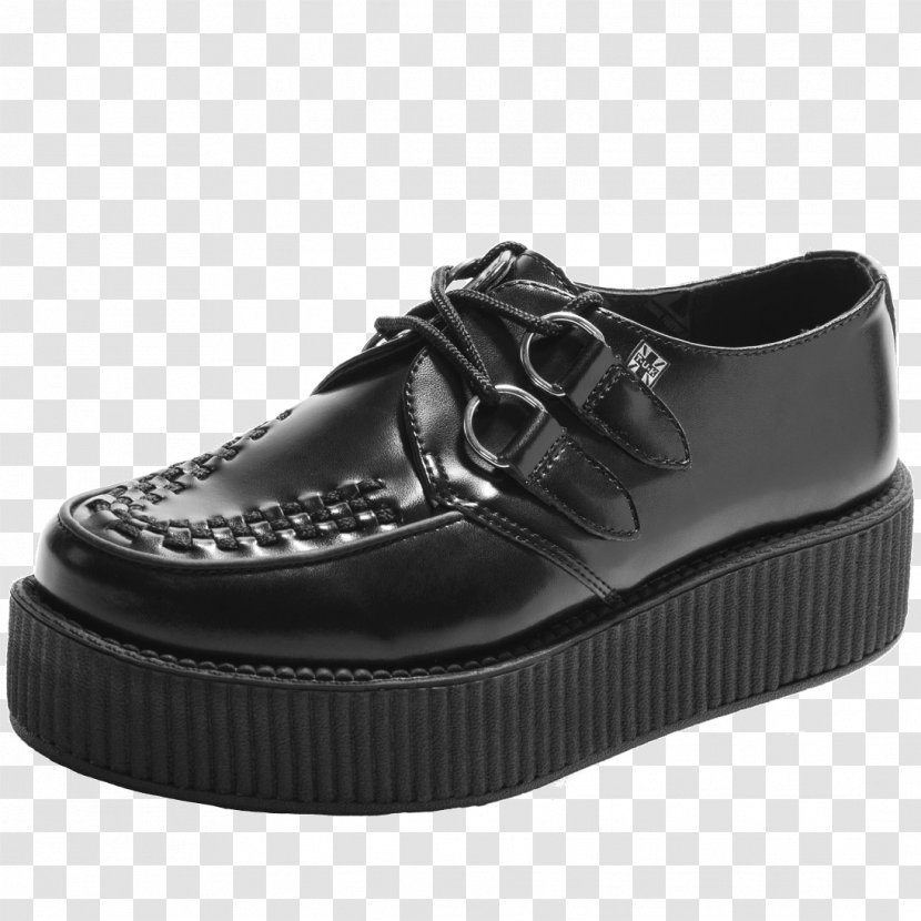Brothel Creeper Leather Shoe T.U.K. Sneakers - Black Shoes Transparent PNG
