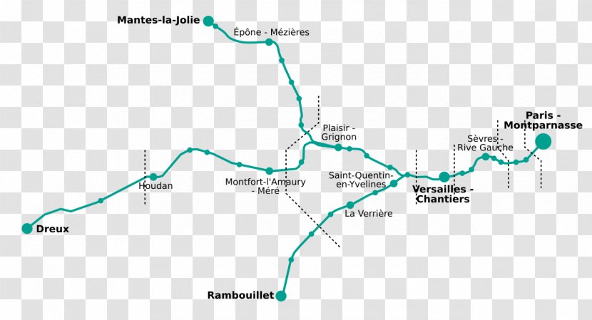 Gare Montparnasse Transilien Line N Commuter Rail Train - Bus Transparent PNG