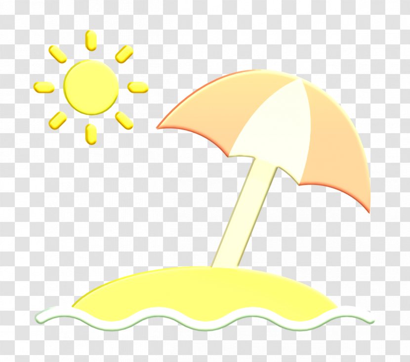 Summer Icon Sun Umbrella Beach - Crescent - Symbol Transparent PNG