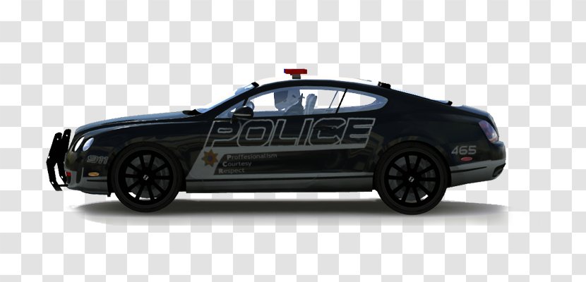 Bentley Continental GT Mid-size Car Automotive Design - Motor Vehicle - Police Transparent PNG