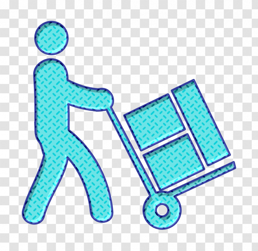 Humans Icon Worker Loading Boxes Icon Stock Icon Transparent PNG