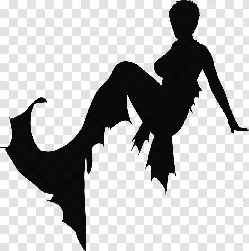 Mermaid Ariel Silhouette Clip Art - Hand Transparent PNG