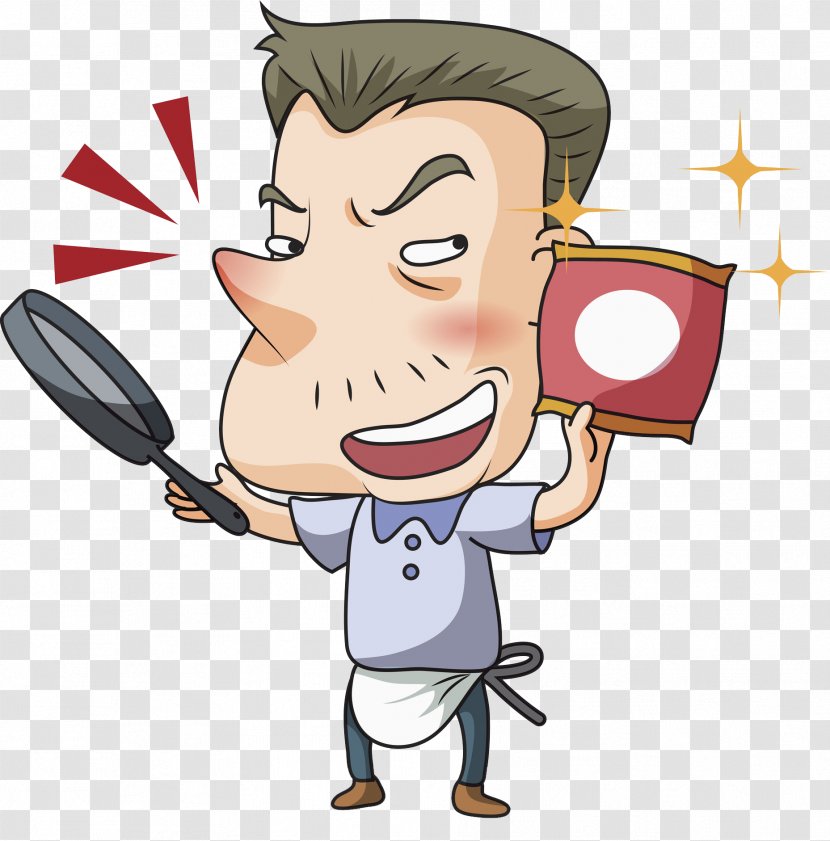 Cooking Wok Clip Art - Silhouette - Cook Man Transparent PNG