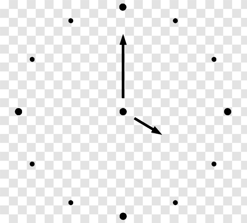 Circle Triangle Pattern - Monochrome - Clock Transparent PNG