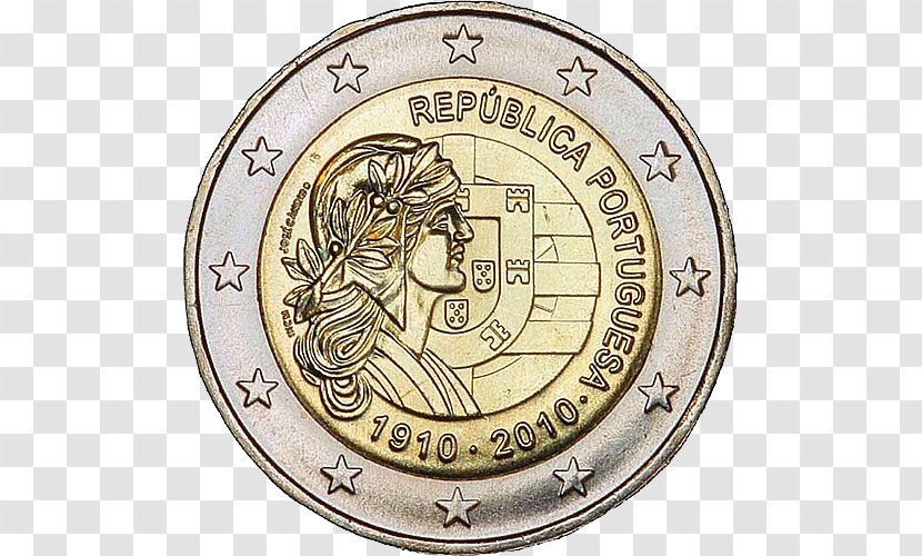 Portuguese Euro Coins 2 Coin Commemorative - 1 Transparent PNG