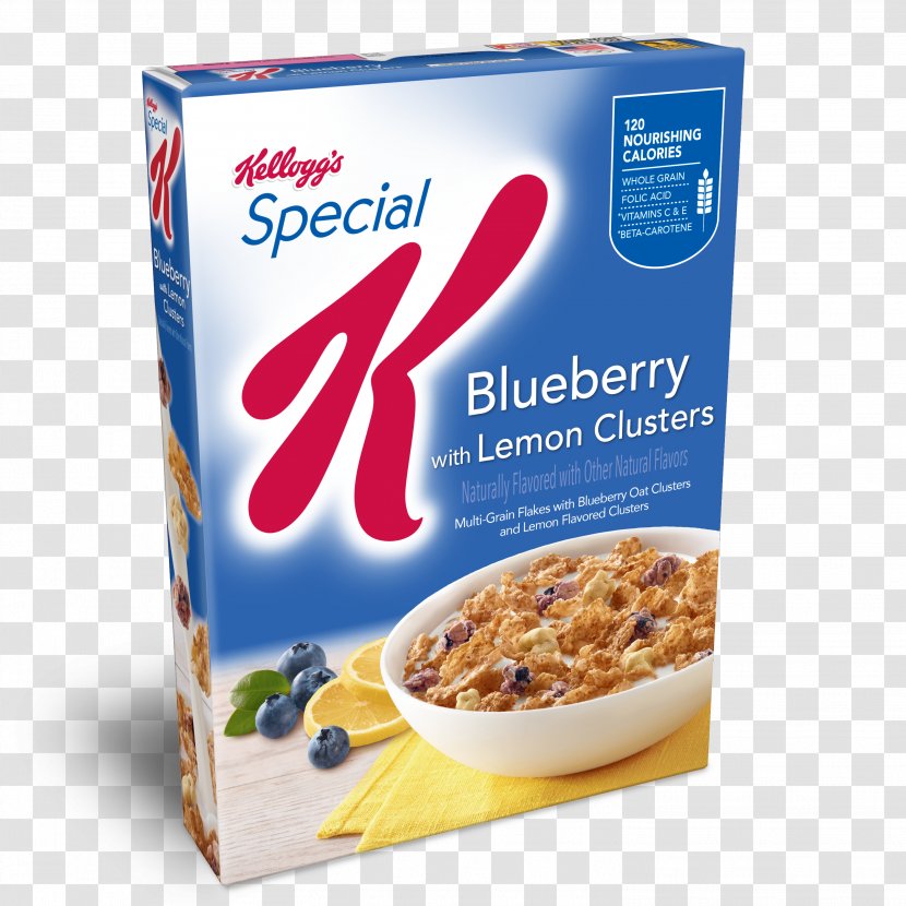 Breakfast Cereal Kellogg’s Special K Blueberry Ready-to-eat Corn Flakes Kellogg's Fruit & Yogurt - Oatmeal Transparent PNG