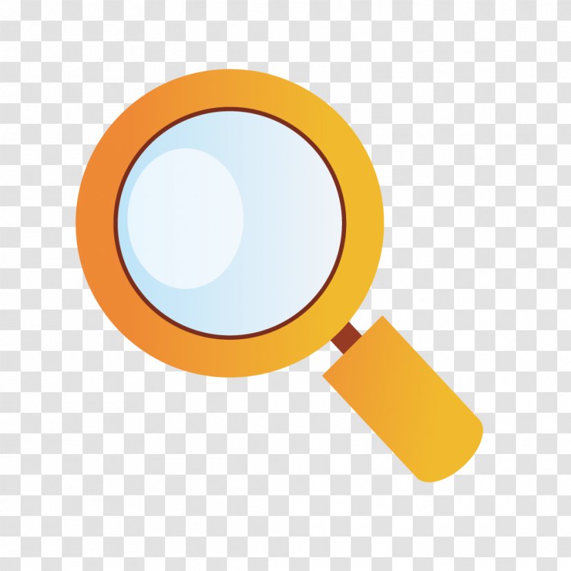 Magnifying Glass Yellow Euclidean Vector - Gradient Transparent PNG