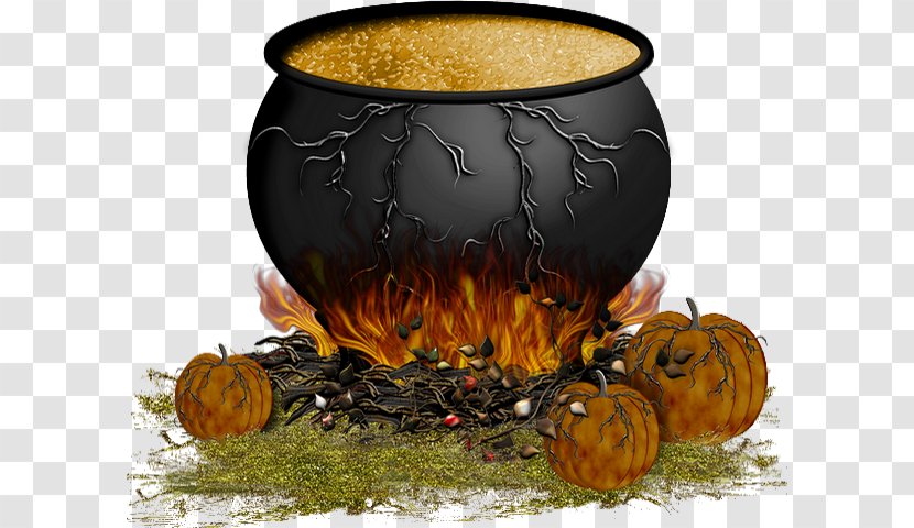 Cauldron Pumpkin Boszorkány Halloween Hexenkessel Transparent PNG