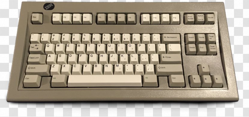 Computer Keyboard Numeric Keypads Space Bar Model M IBM - Office Equipment - Ibm Transparent PNG