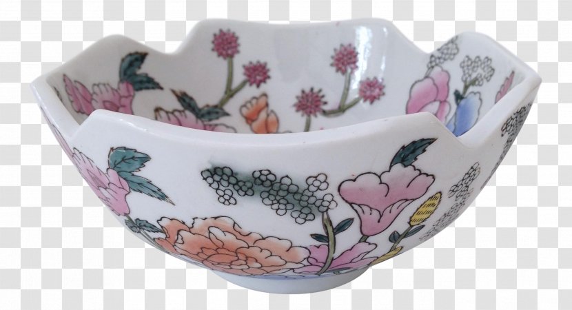 Tableware Ceramic Plastic Bowl Porcelain - Hand-painted Flower Material Transparent PNG