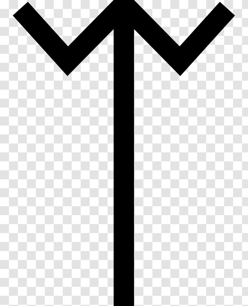Algiz Anglo-Saxon Runes Wikipedia Elder Futhark - Anglosaxon - Ear Transparent PNG