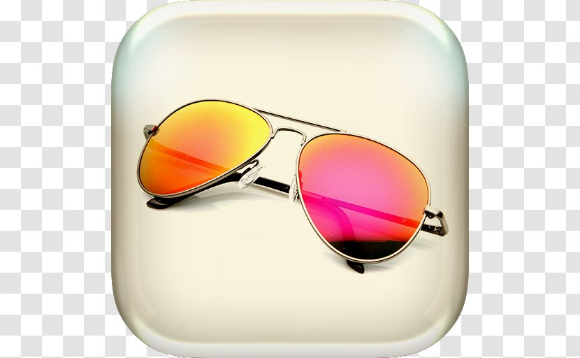 Retro Background - Aviator Sunglasses - Transparent Material Eye Glass Accessory Transparent PNG