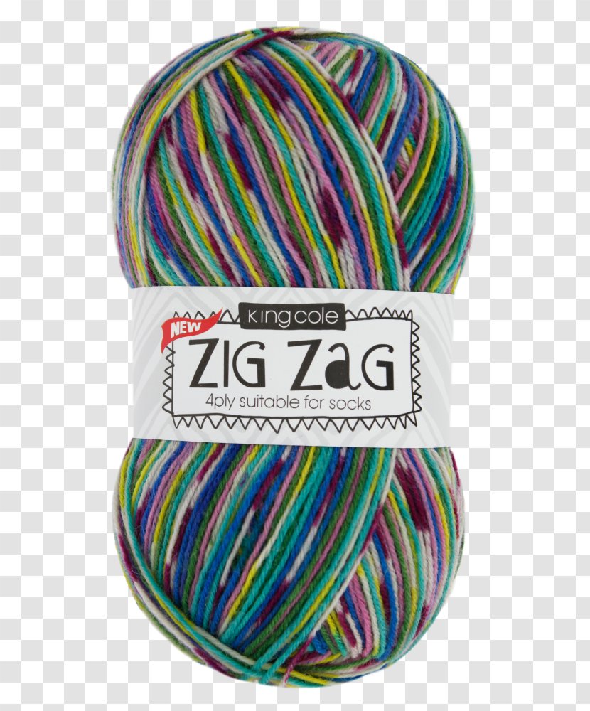 Yarn King Cole Zig Zag 4 Ply Wool Knitting - Plying - Autumn Meadow Transparent PNG