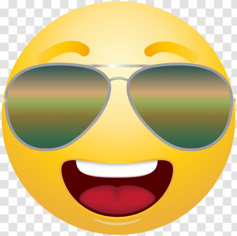 Emoticon Smiley Eyewear Emoji Clip Art - Vision Care - Sunglass Transparent PNG