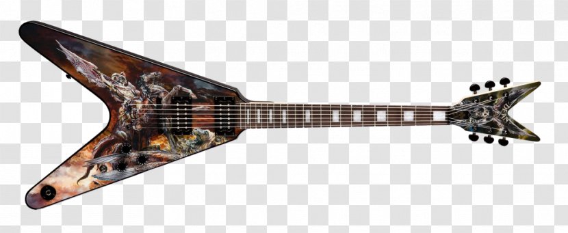 Dean Dimebag Dime Camo Floyd ML Guitars Electric Guitar Musical Instruments - Ml Transparent PNG