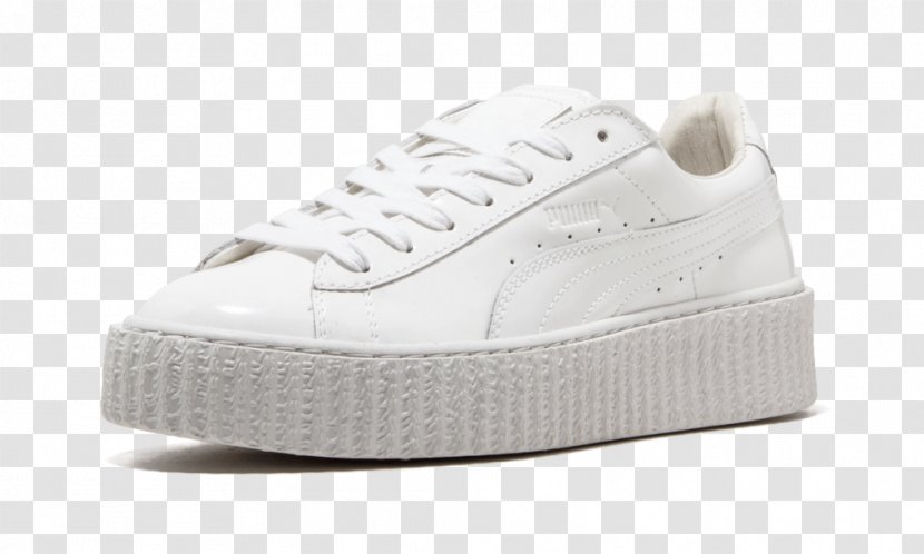 Sports Shoes Brothel Creeper PUMA CRP Cracked Leather - Frame - Womens White Size 10.0Puma Creepers Transparent PNG