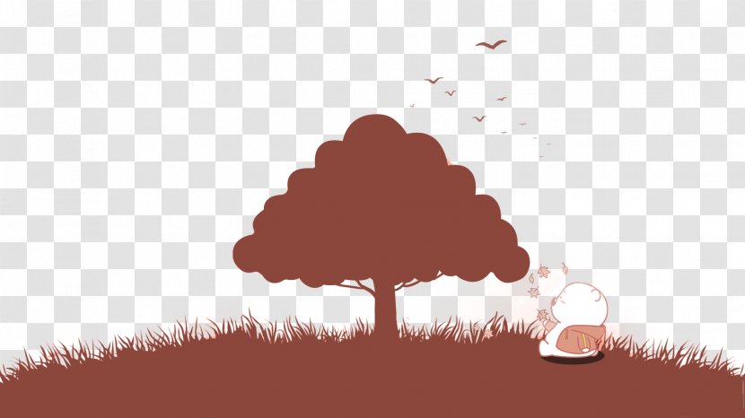 Bear Cartoon Cuteness Wallpaper - Frame - Silhouette Tree Transparent PNG