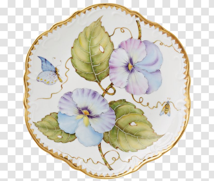 White House Plate Porcelain Platter Tableware - Hand-painted Delicate Lace Transparent PNG