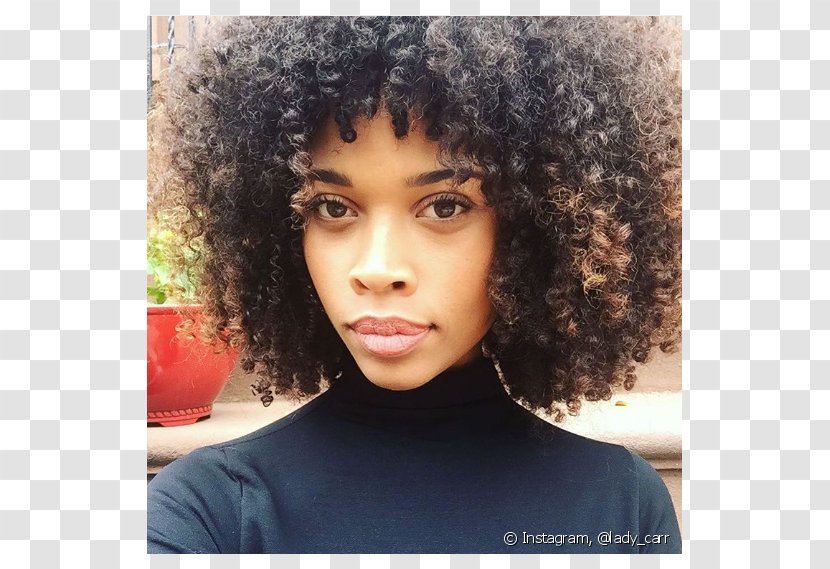 Afro Hair Coloring Jheri Curl Bangs - Lip Transparent PNG