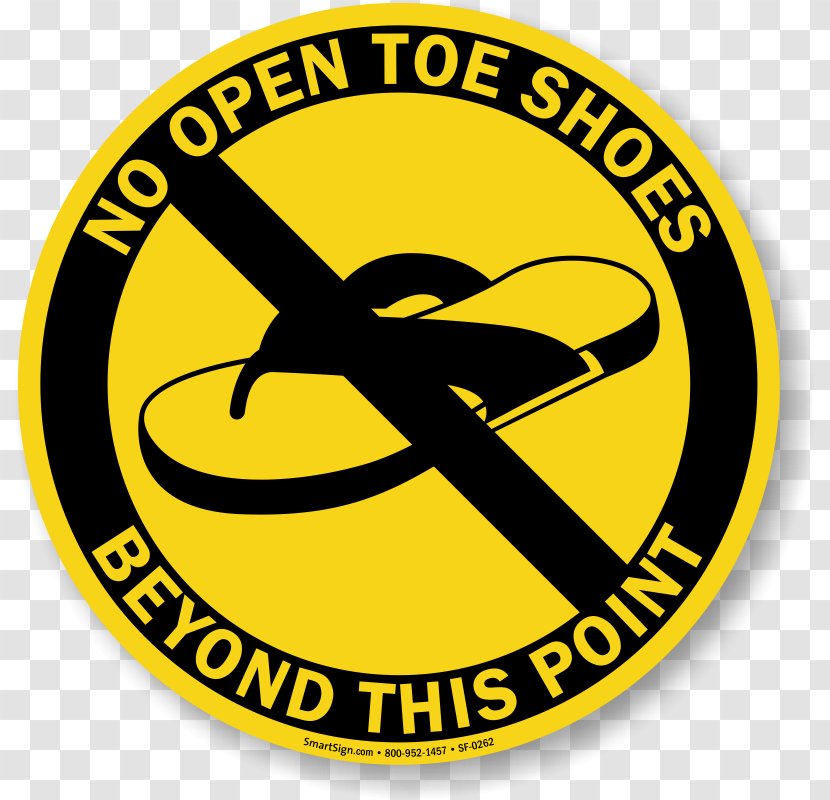 Peep-toe Shoe Footwear Sandal - Trademark - Skid Sign Transparent PNG