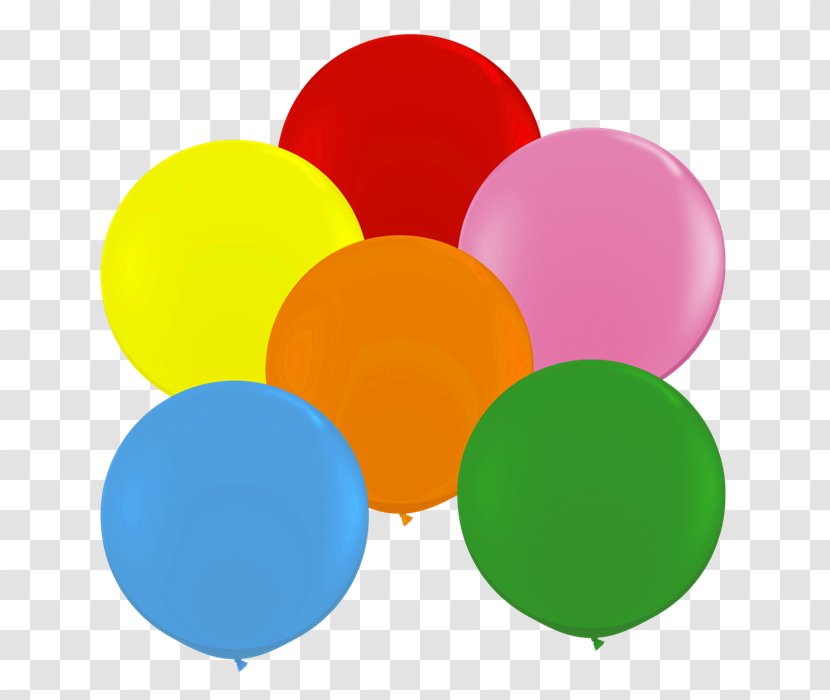 Balloon Ribbon Latex Bag Yellow - Round Colored Balls Transparent PNG