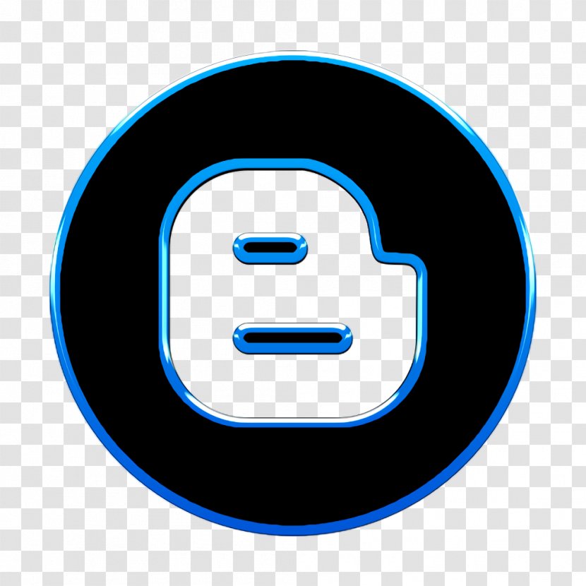 Blog Icon Blogger Blogging - Electric Blue - Computer Smile Transparent PNG