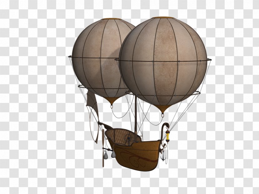 Hot Air Balloon Airship Aircraft Blimp - Steampunk Transparent PNG