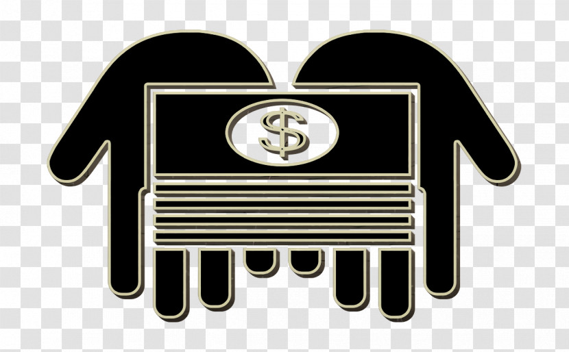Stack Of Dollars On Two Hands Icon Money Pack 2 Icon Commerce Icon Transparent PNG