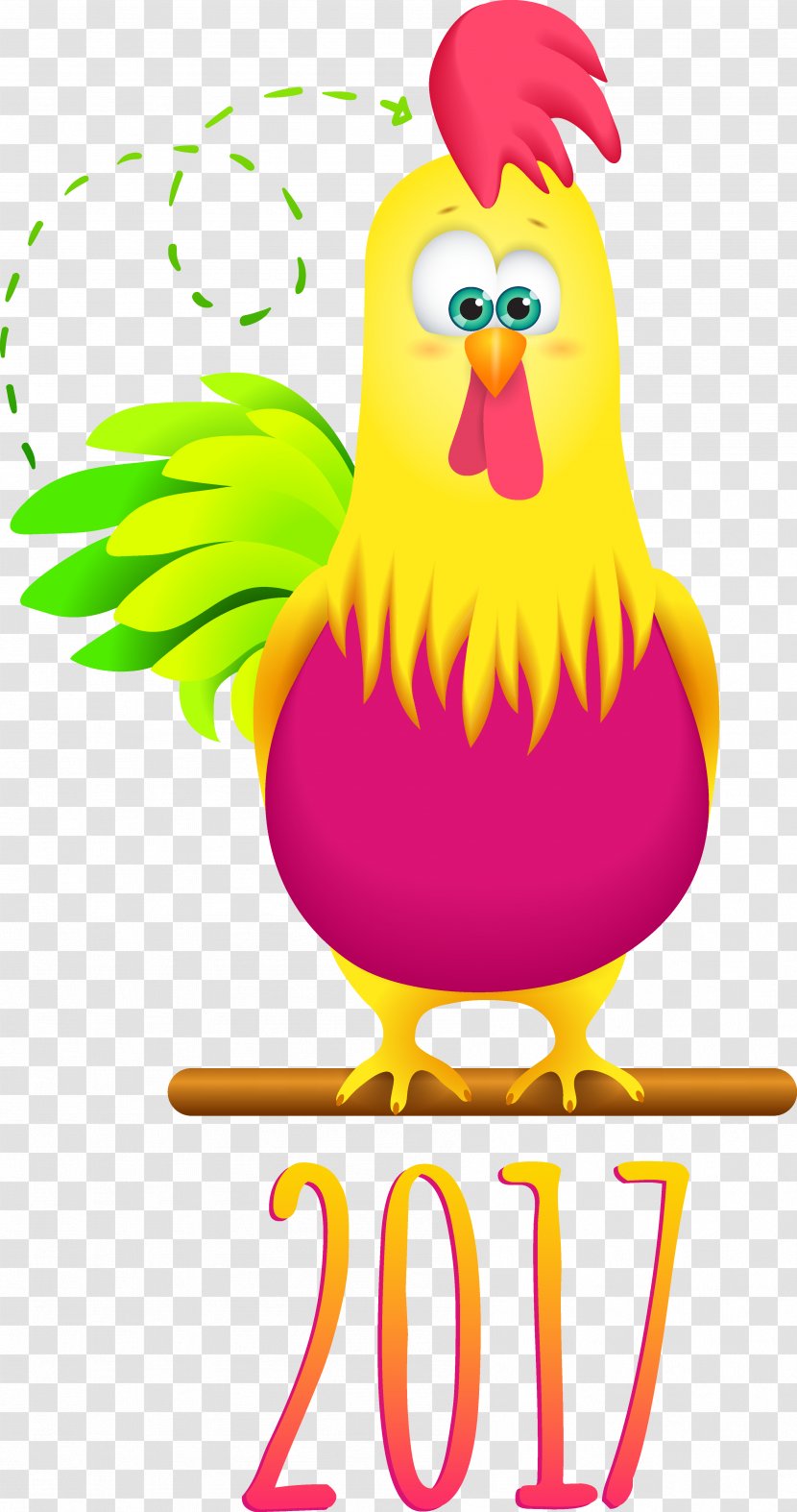 Chicken Rooster - Stay Meng Chick Painted Transparent PNG