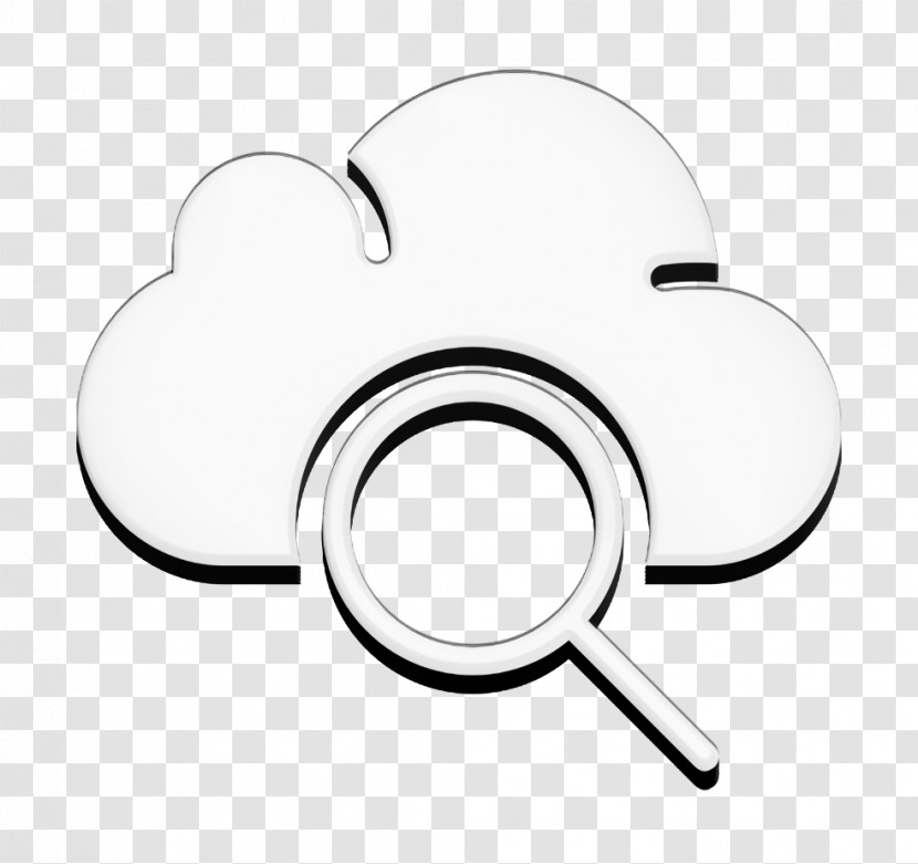 Cloud Computing Icon Search Icon Essential Compilation Icon Transparent PNG