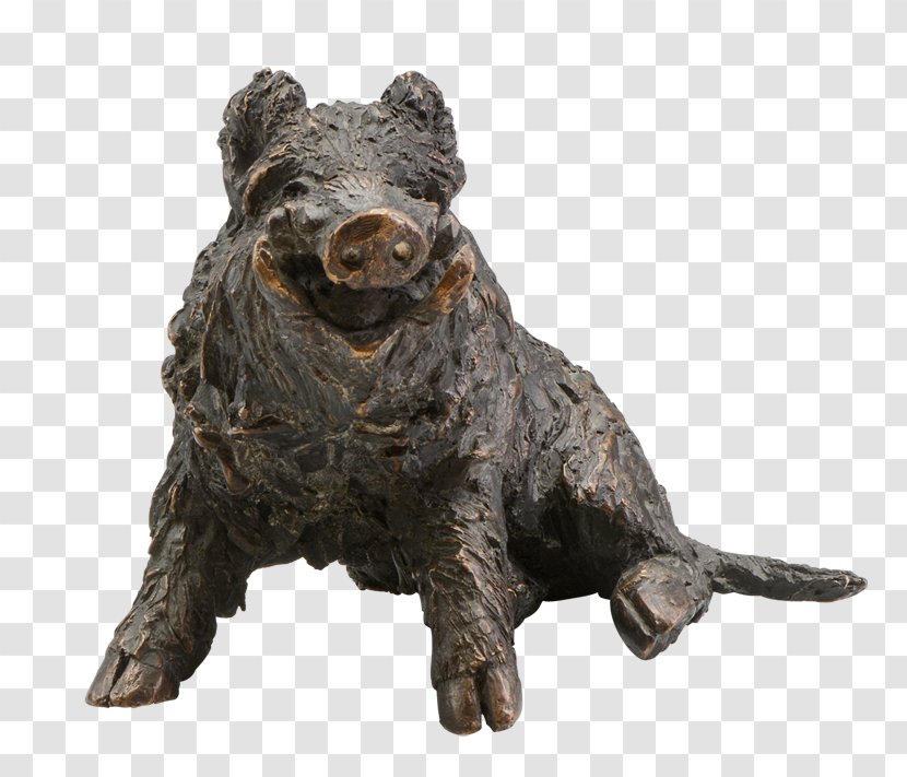 Sitzender Keiler Wild Boar Bronze Sculpture Art Transparent PNG