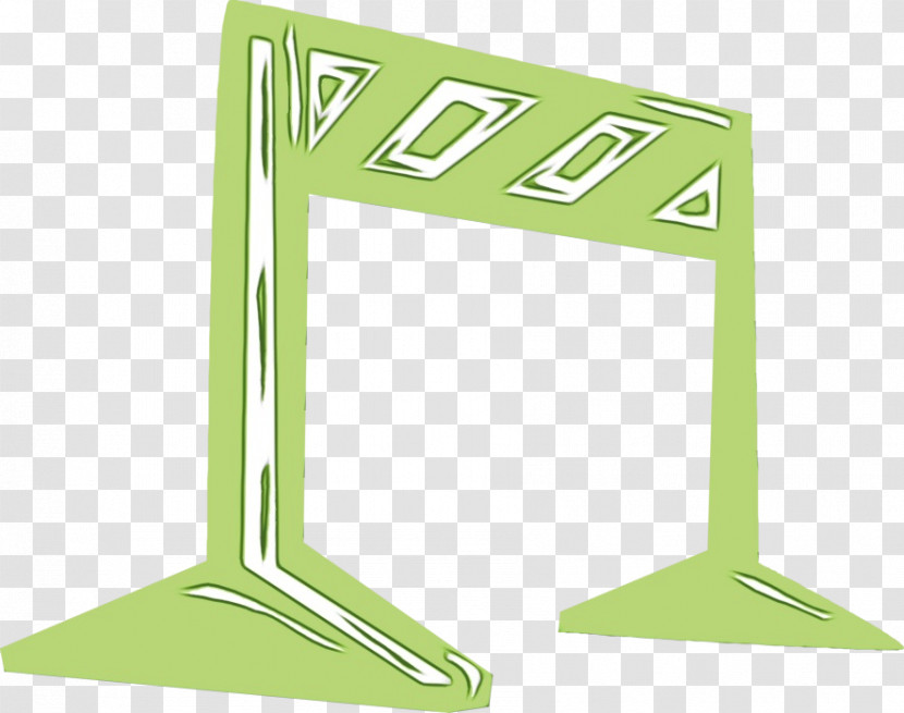 Green Line Meter Furniture Font Transparent PNG