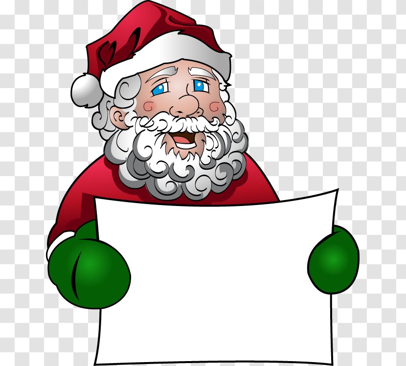Santa Claus Christmas And Holiday Season Jasper Party - Sign Cliparts Transparent PNG