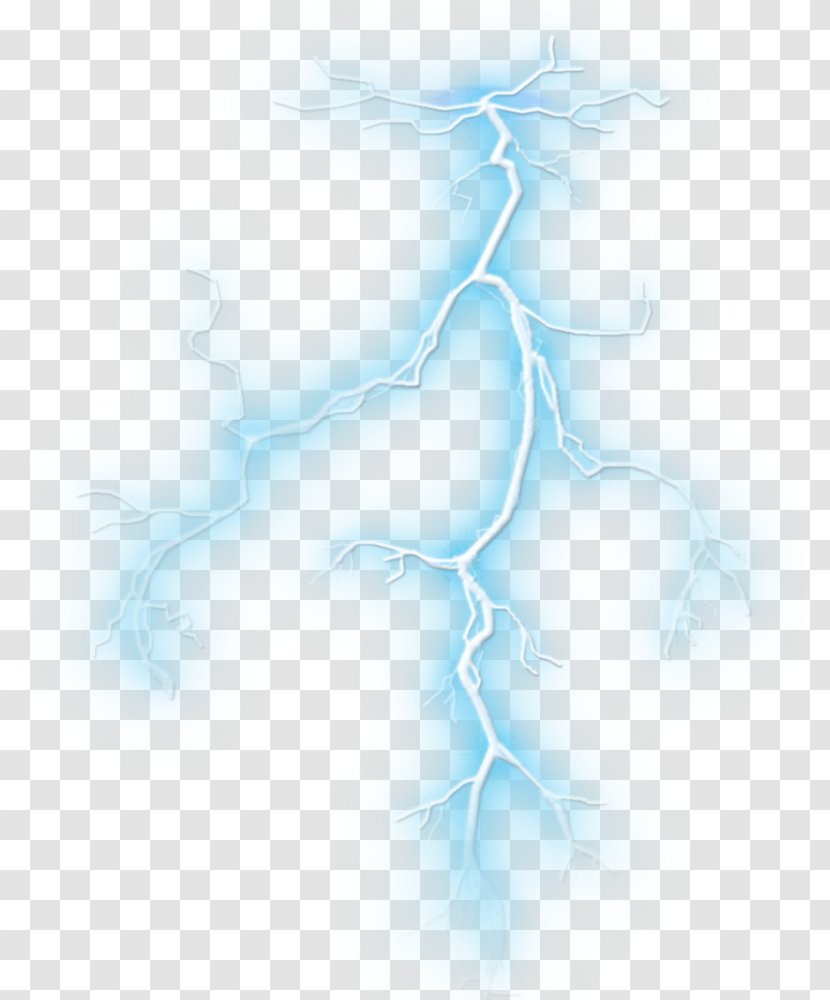 Lightning Strike Clip Art - Electric Blue Transparent PNG