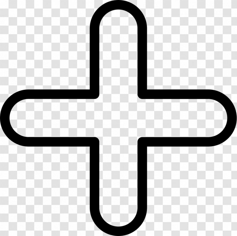 Symbol User Interface - Plus And Minus Signs - Christian Cross Transparent PNG