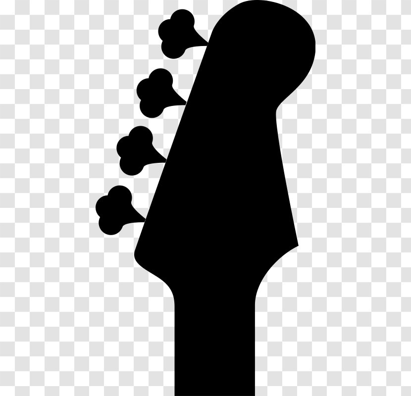 Headstock Bass Guitar Double - Tree Transparent PNG