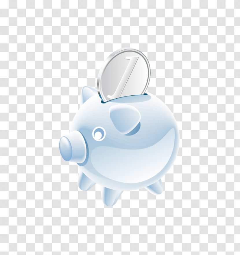 Domestic Pig Piggy Bank Coin - Cartoon - Animal Vector Transparent PNG