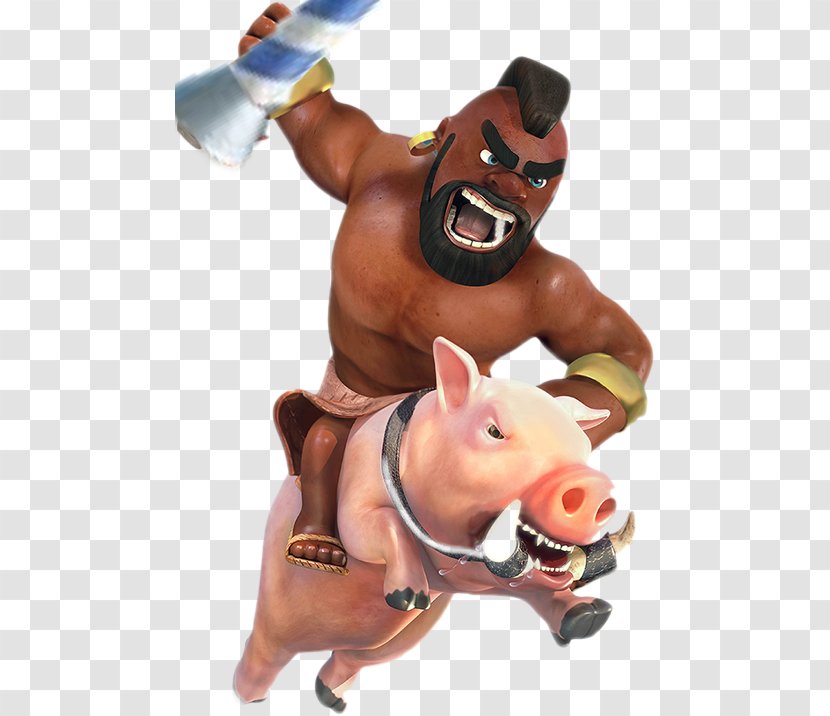 Clash Of Clans Royale Hay Day Pig Rider - Animal Figure Transparent PNG