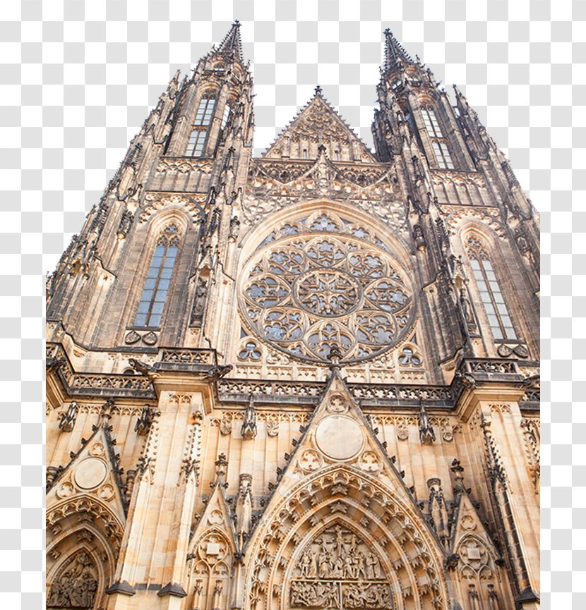 Prague Castle St. Vitus Cathedral Golden Lane Charles Bridge - European Church Transparent PNG