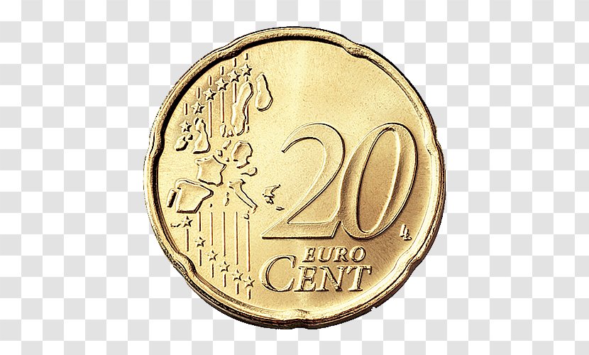 20 Cent Euro Coin Coins 1 - Penny Transparent PNG