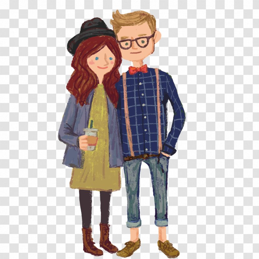 Adobe Illustrator Image File Formats - Outerwear - Vector Snuggle Couple Transparent PNG