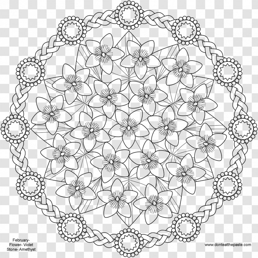 Mandala Coloring Book Child Adult Flower Transparent PNG