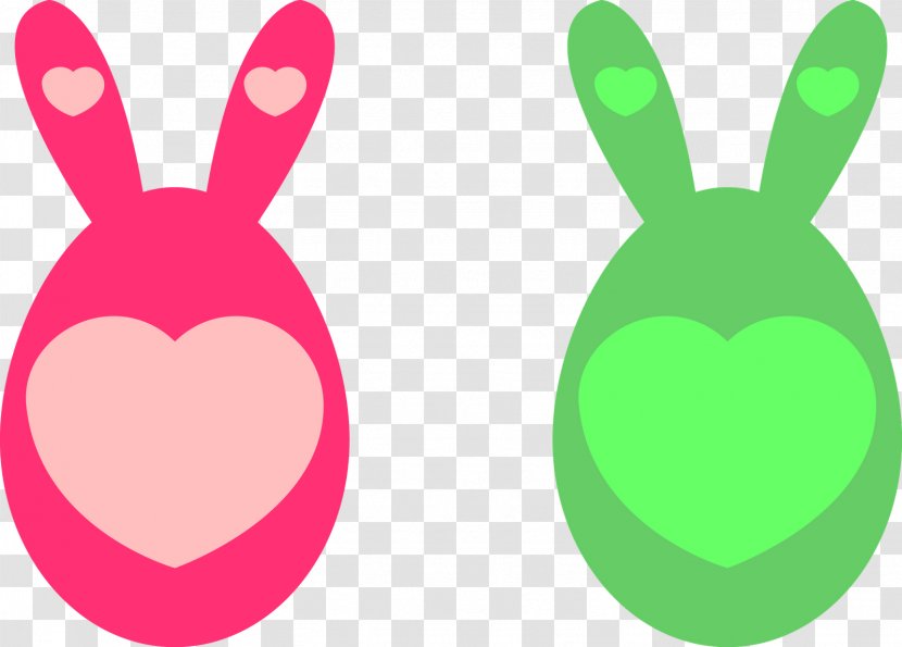 Easter Bunny Rabbit Clip Art Green Desktop Wallpaper - Magenta - Daniel Alves Transparent PNG