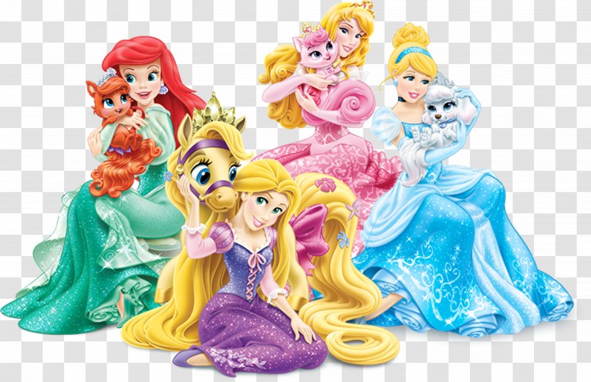 Ariel Tiana Merida Rapunzel Princess Aurora - Figurine - Disney Transparent PNG
