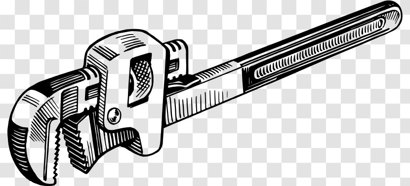 Pipe Wrench Spanners Tool Plumber Clip Art - Cold Weapon - Ridgid Transparent PNG