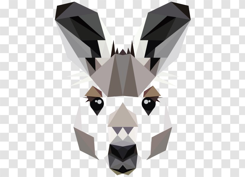 Geometry Geometric Shape Kangaroo Image - Origami Transparent PNG