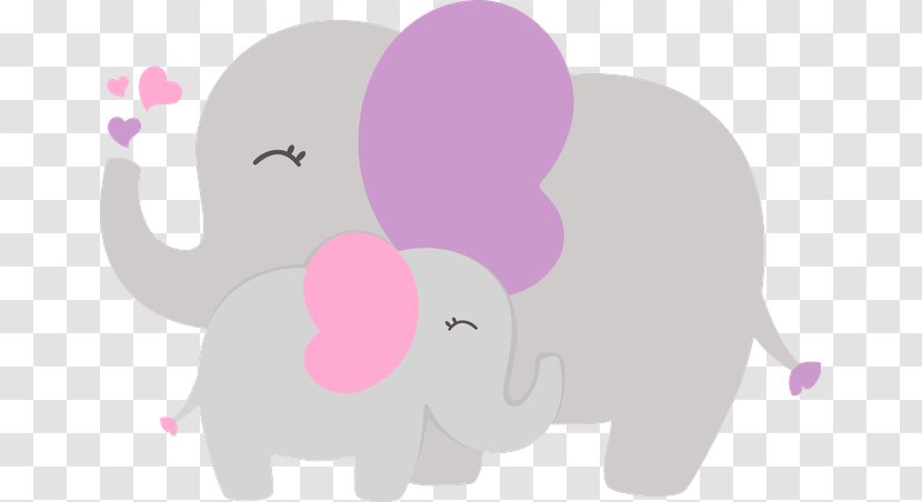 Baby Shower Infant Clip Art Diaper - Sticker - Elephant Clipart Pink Transparent PNG