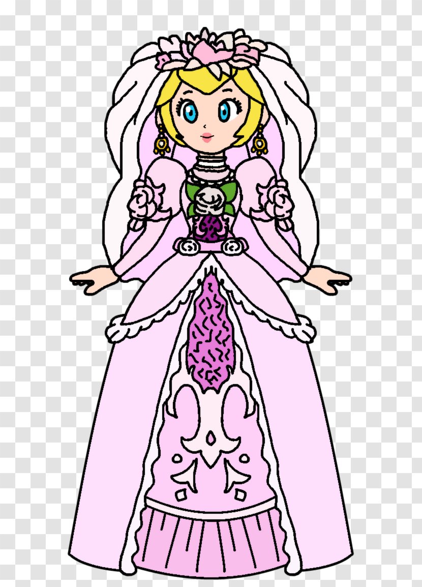 Dress Super Princess Peach Mario Bros. - White - Wedding Transparent PNG
