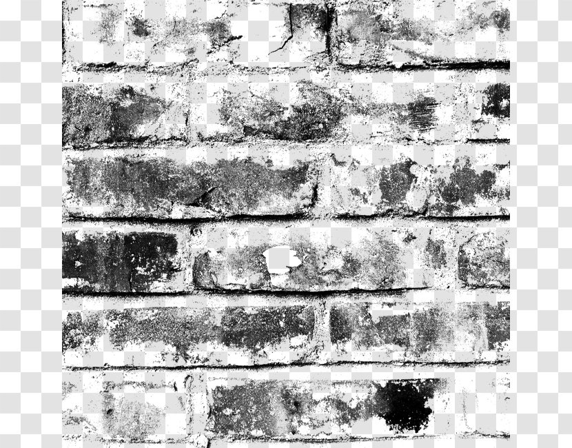Brick Stone Wall Download - Vintage Black Background Transparent PNG